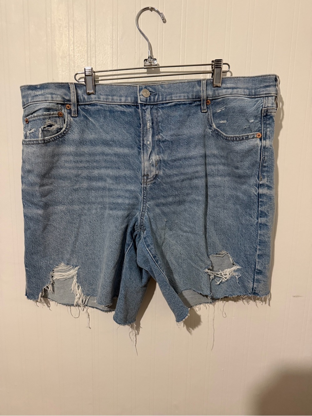 American Eagle Outfitters Denim Shorts with Light Blue Trim
